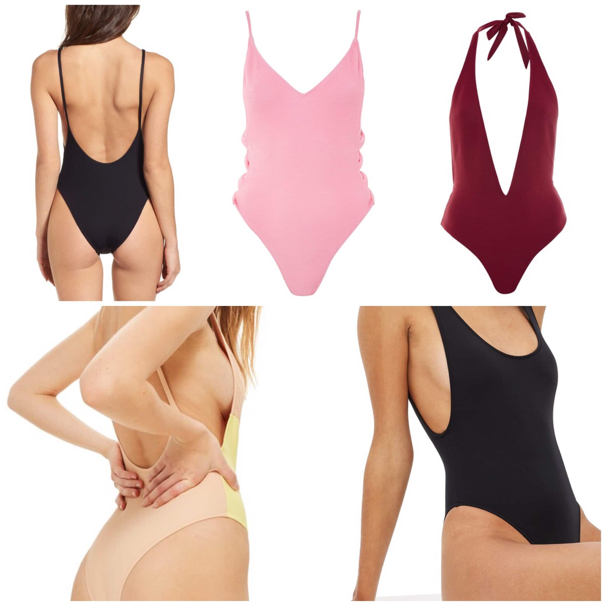 Sexy one piece swimsuits Plunge
